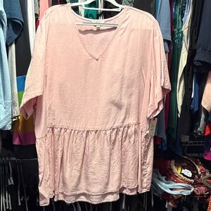 Terra & Sky Light Pink Women's babydoll Top